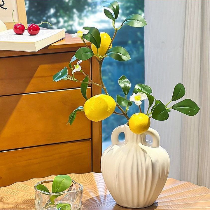 Modern Ceramic Fruit-Inspired Vase