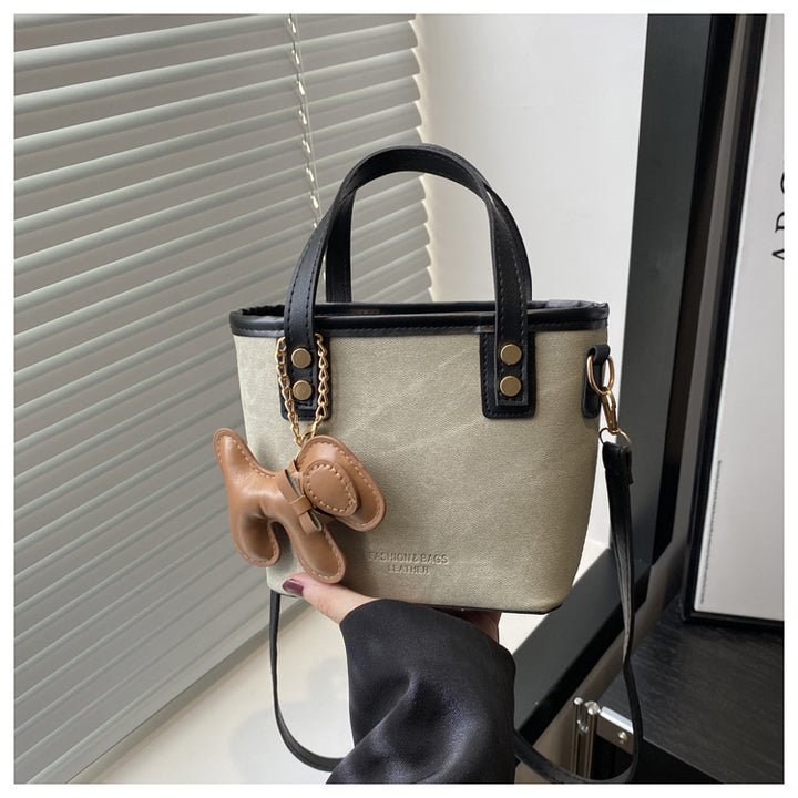 Playful Denim Mini Handheld Tote Bag Kalsten