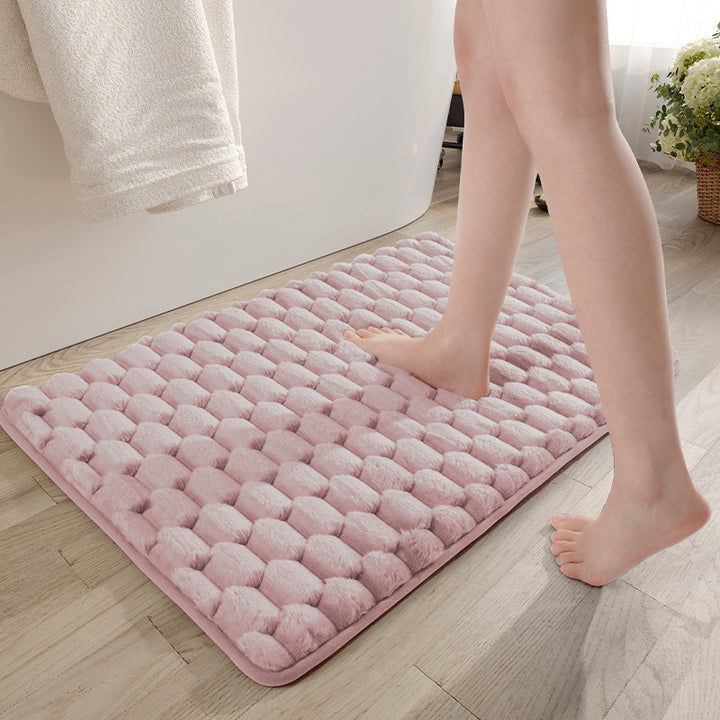 Honeycomb Pattern Bath Mat