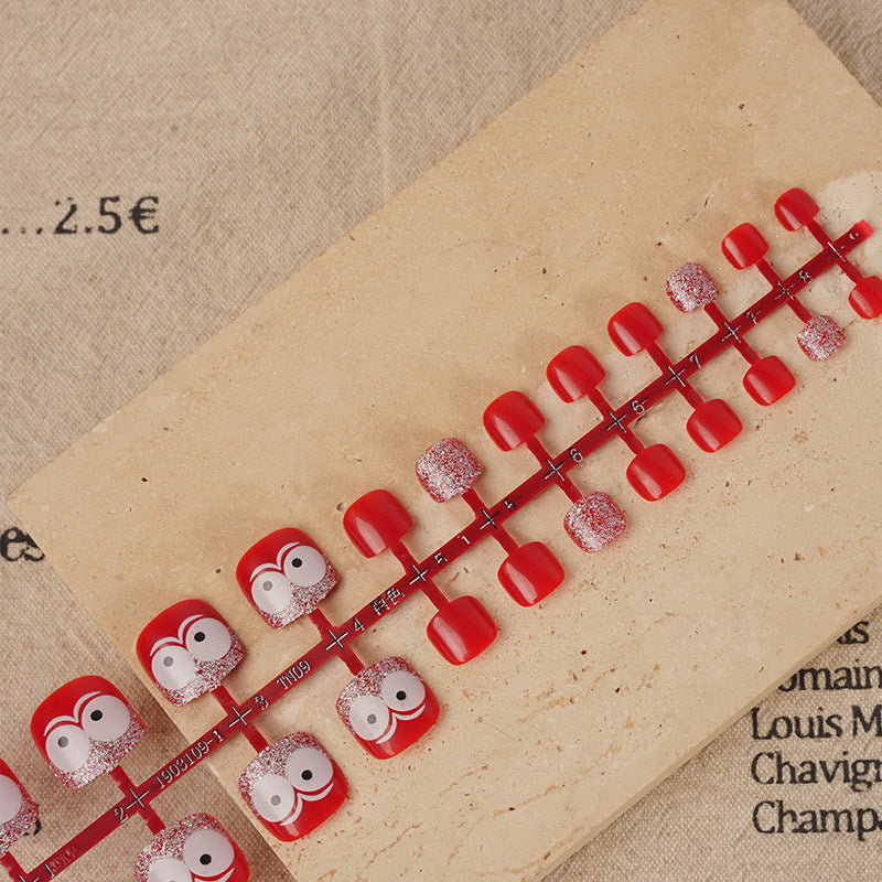 Whimsical Character-Themed Press-On Toenails Kalsten