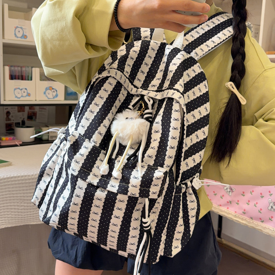 Cute Bow-Embellished Backpack Kalsten