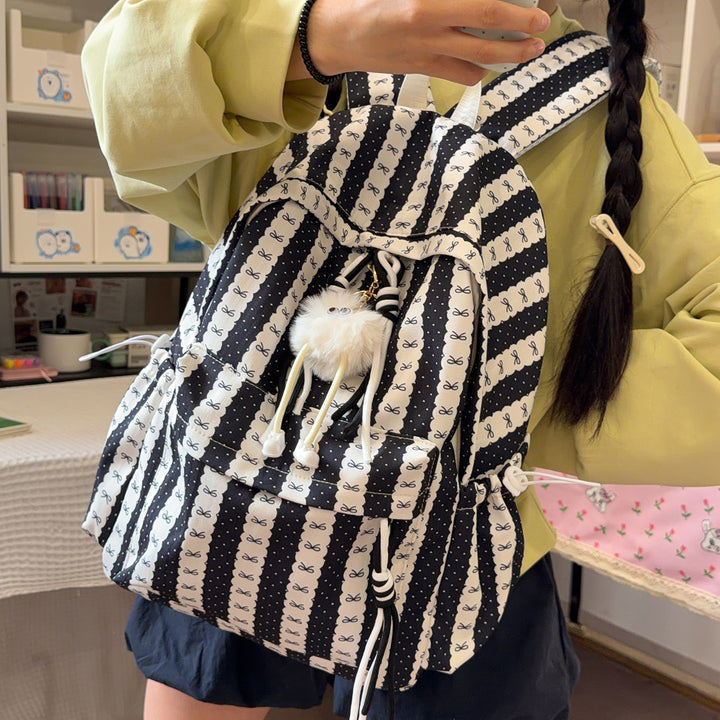 Cute Bow-Embellished Backpack Kalsten