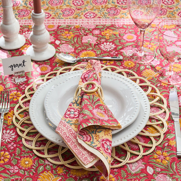 Decorative coaster made of woven rattan Kalsten