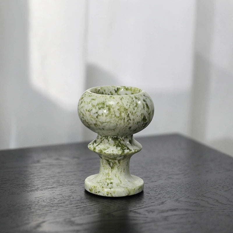Elegant Marble Candle Holders