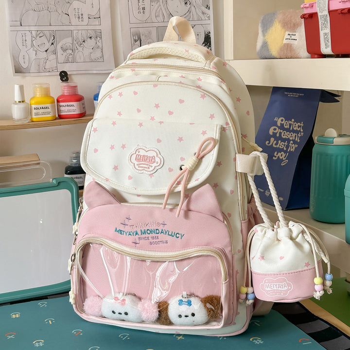Stylish Water-Resistant Star-Patterned Backpack Kalsten