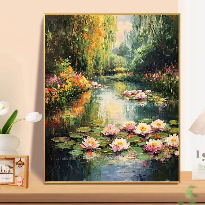 Floral Landscape Oil Painting Wall Art Kalsten