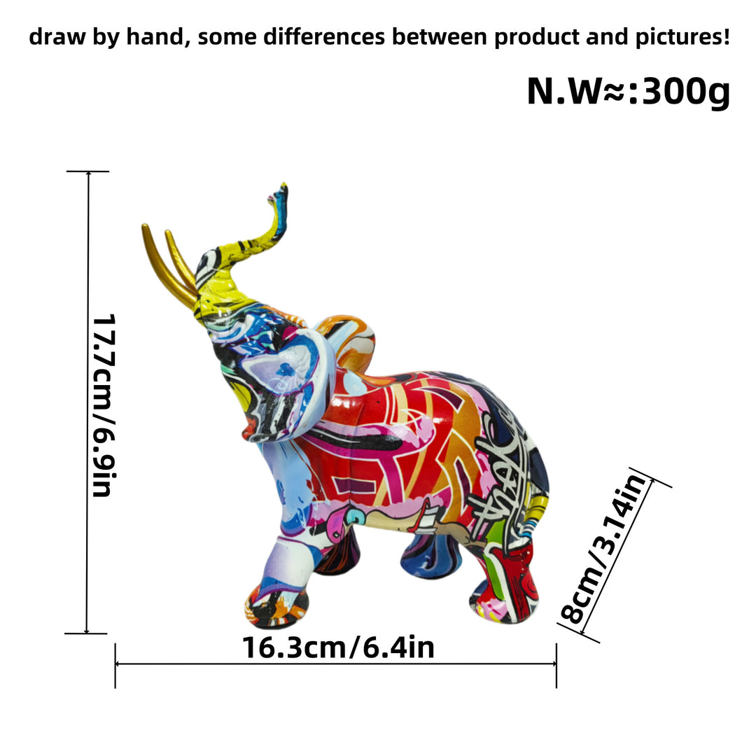 Artistically designed elephant figure Kalsten