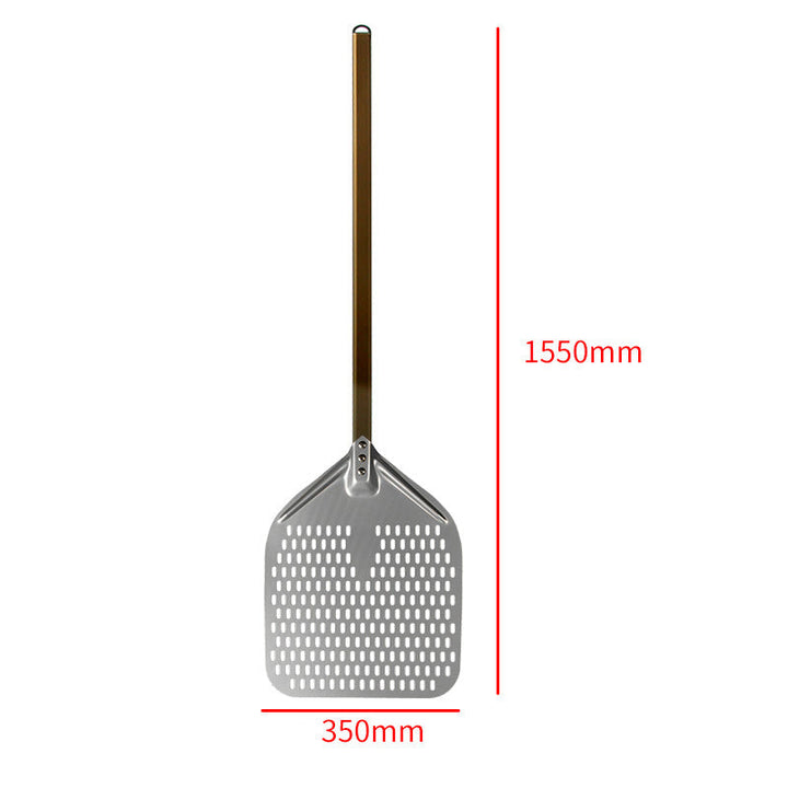 perforated aluminum pizza peel with extra-long ergonomic handle Kalsten