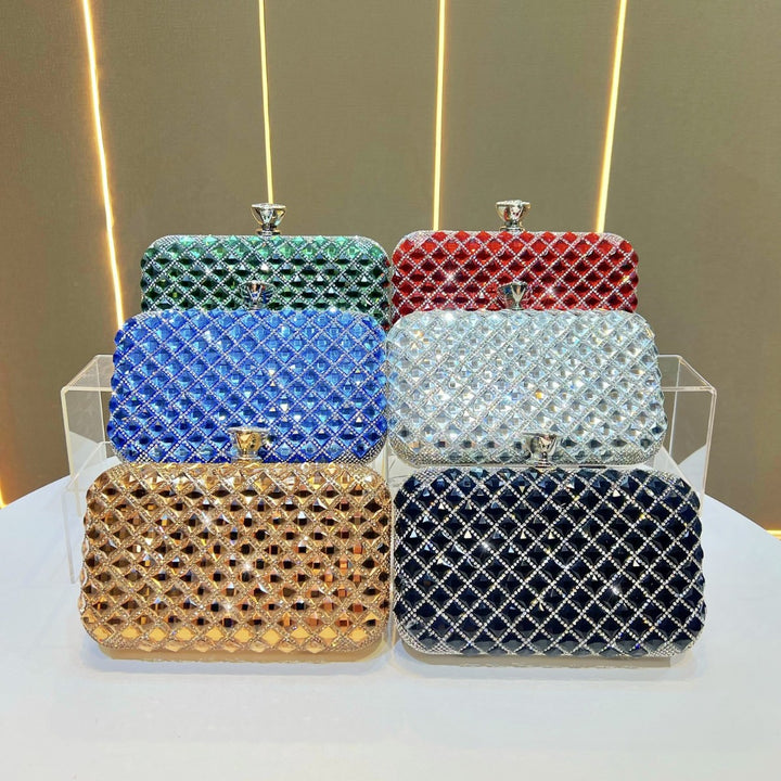 Crystal-Studded Evening Clutch