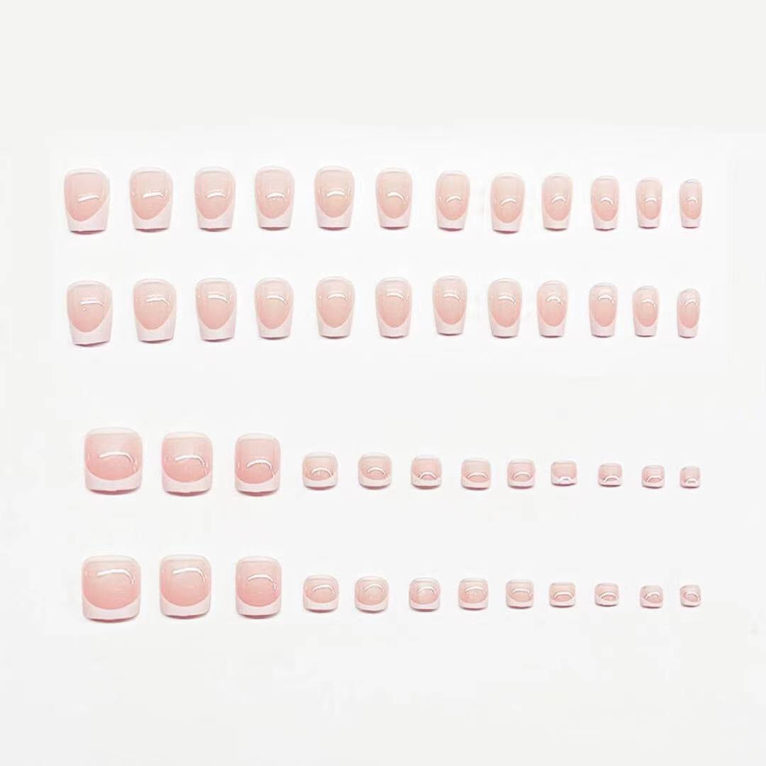 French Tip Acrylic Nail Enhancements Kalsten