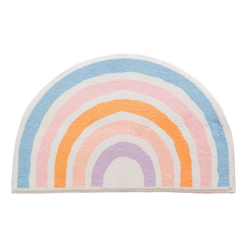 Rainbow-Themed Soft Plush Floor Mat Kalsten