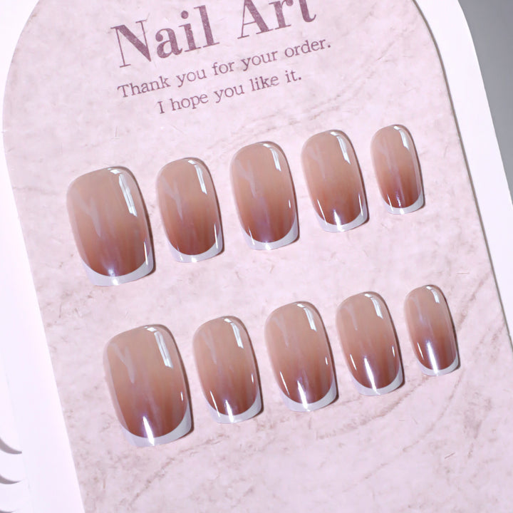 Artistic manicure with elegant French tip Kalsten