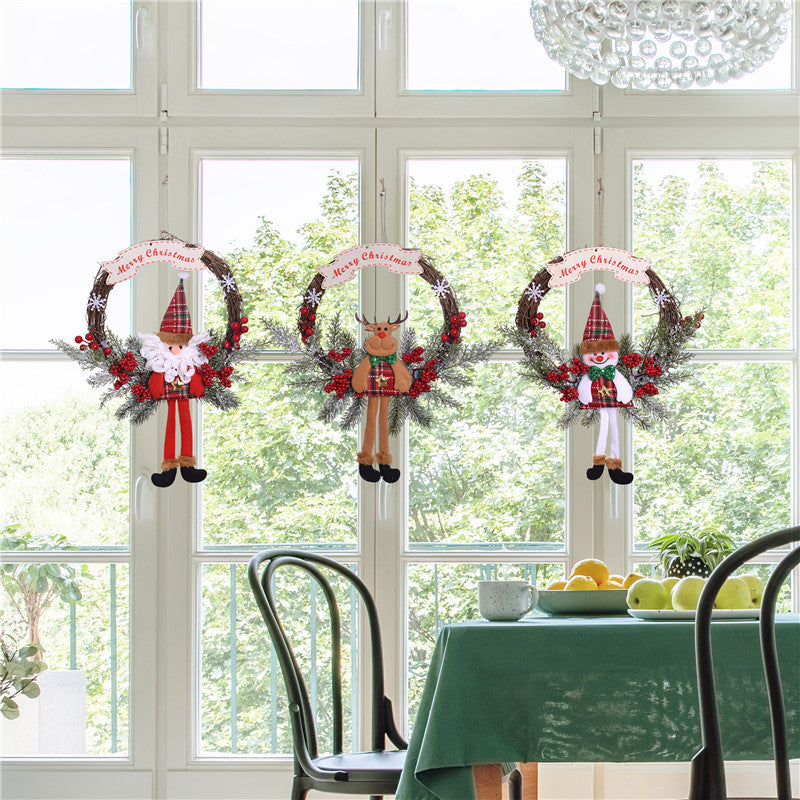 Christmas-themed Hanging Wreath Kalsten