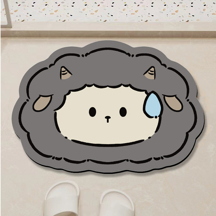 Cartoon Sheep Bath Mat Kalsten