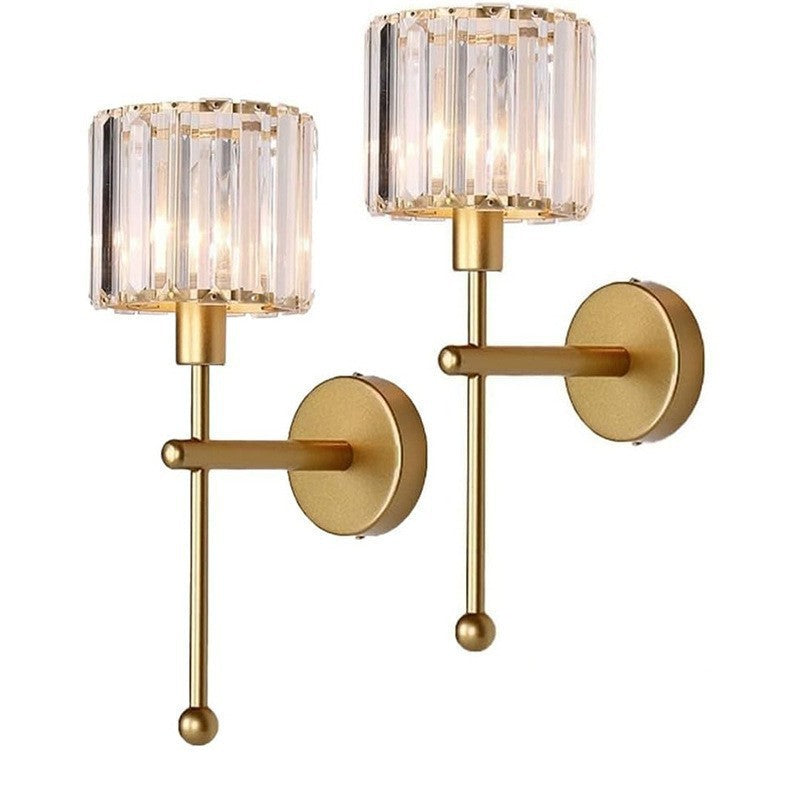 Crystal-Accented LED Wall Sconce