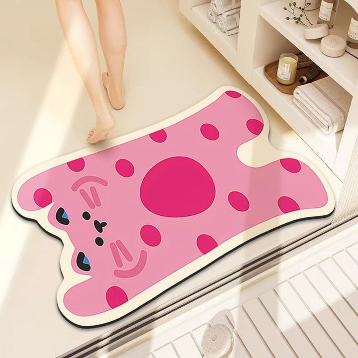 Playful Lion-Themed Bath Mat Kalsten