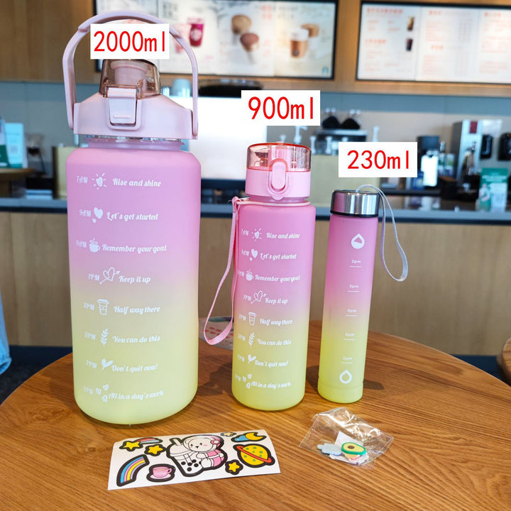 Ladies Motivating Water Bottle with Time Markers Kalsten