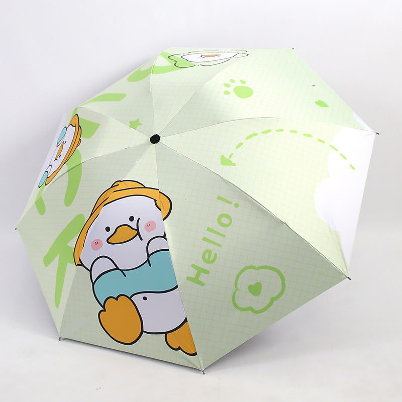 Ladies Folding Umbrella with Cute Animal Design Kalsten