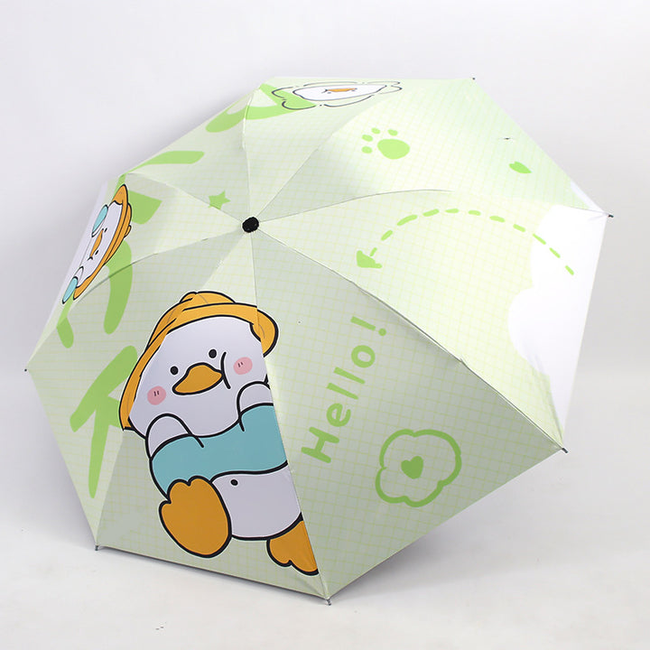 Ladies Folding Umbrella with Cute Animal Design Kalsten
