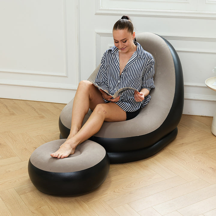 Women Inflatable Comfort Sofa with Ergonomic Backrest Kalsten