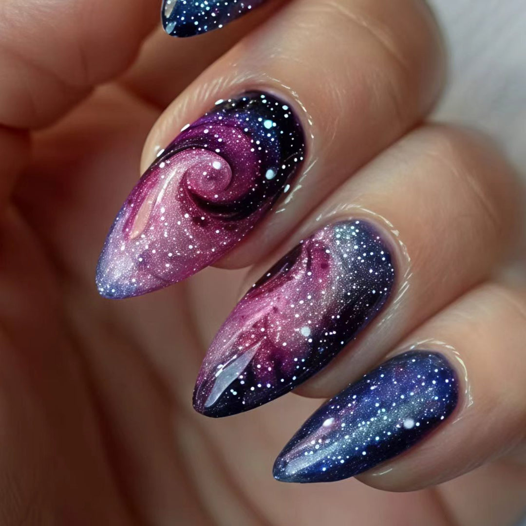 Galaxy-Inspired Nail Art Kalsten