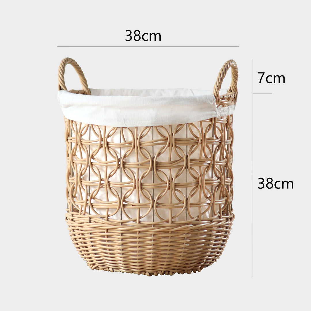 Handwoven storage basket made of natural material Kalsten