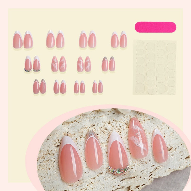 Elegant artificial nail set with delicate accents Kalsten