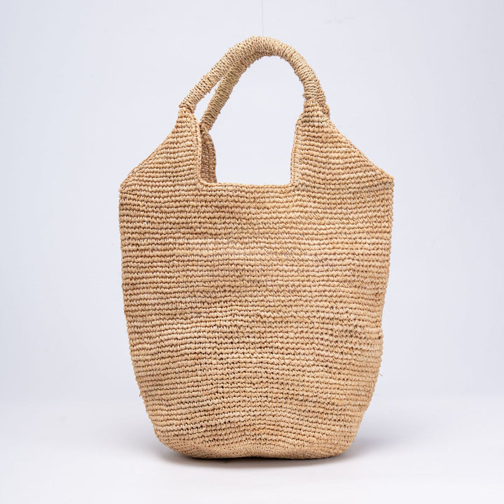 Handcrafted straw bag with modern accents Kalsten