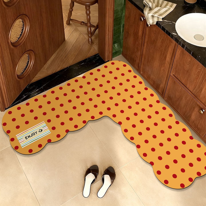 Funky Polka Dot Bath Mat