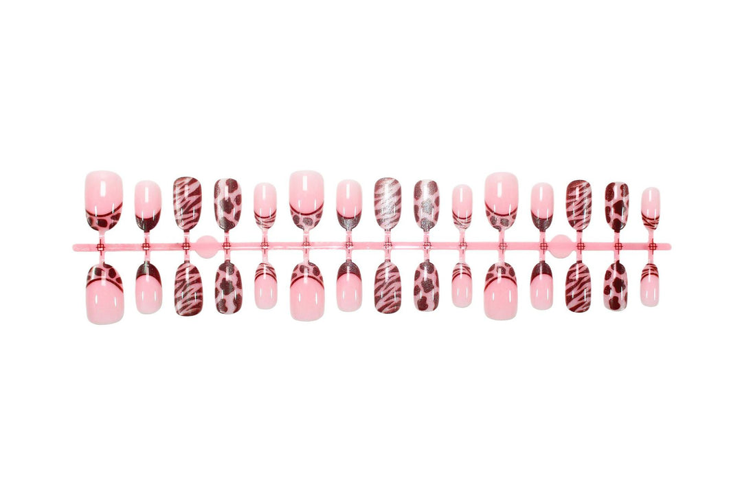 Artificial nail set with modern animal and pattern designs Kalsten