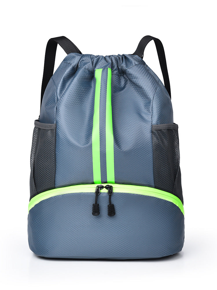 Sporty training backpack with breathable mesh sides and elastic drawstring Kalsten
