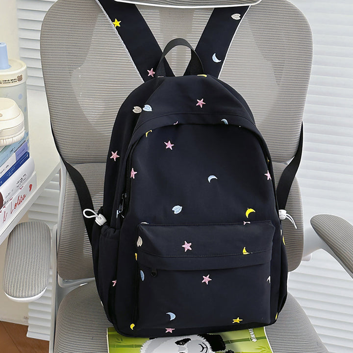 Embroidered Moon and Star Backpack Kalsten
