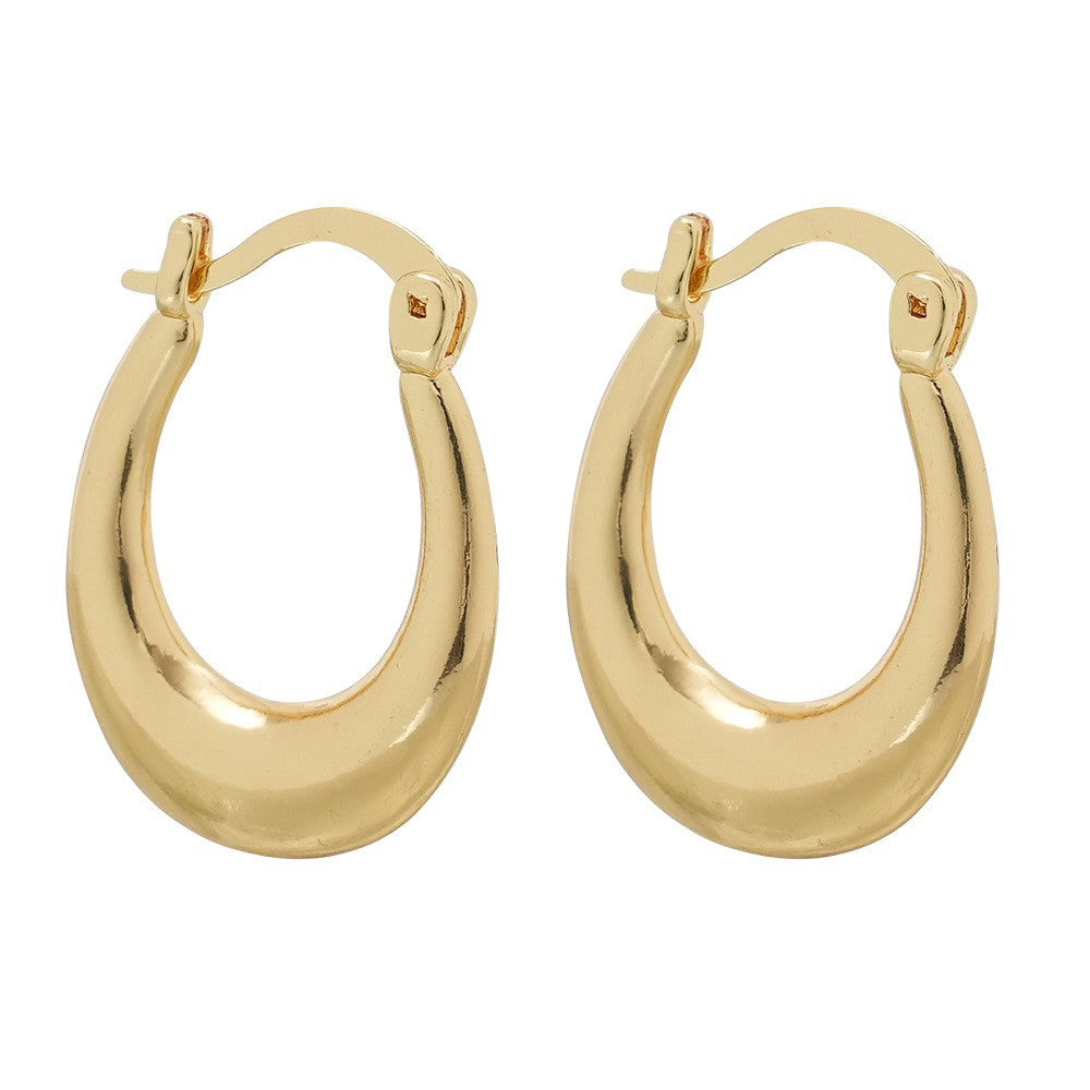 Sleek Curved Huggie Earrings Kalsten