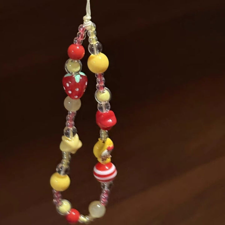 Creative Beaded Charm Phone Lanyard Kalsten