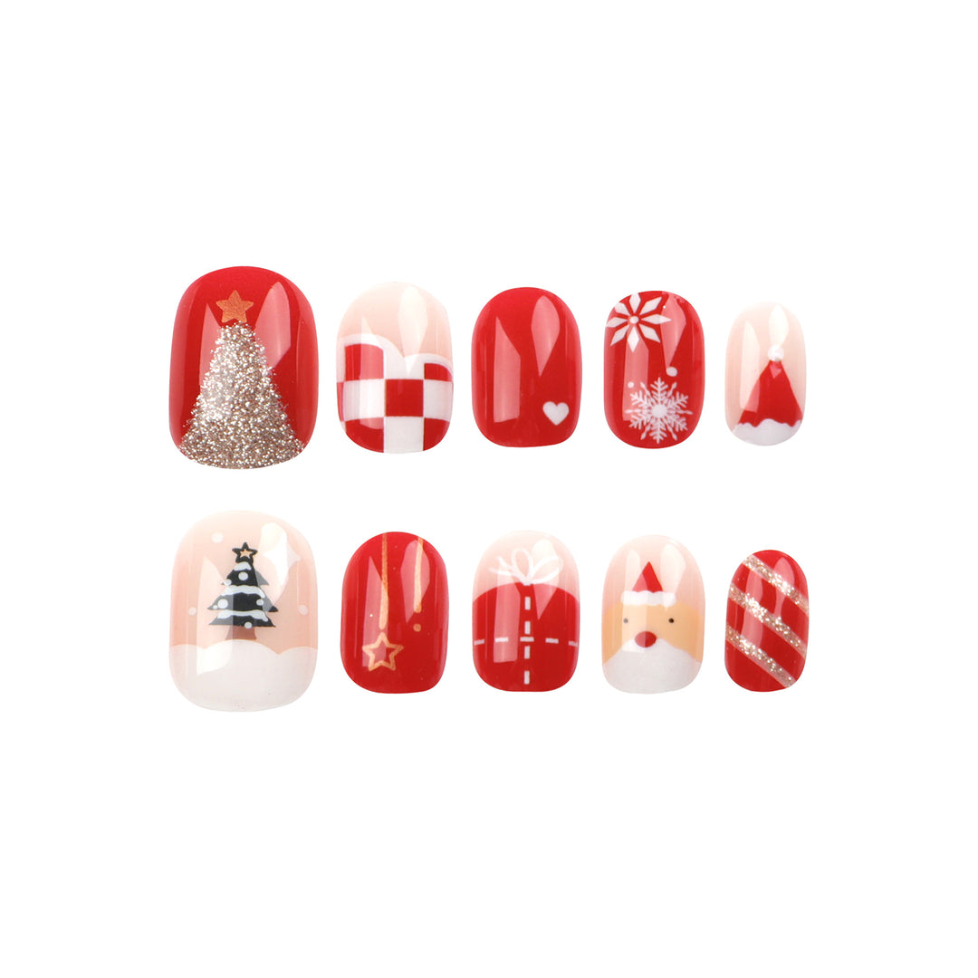 Festive nail art with Christmas motifs Kalsten