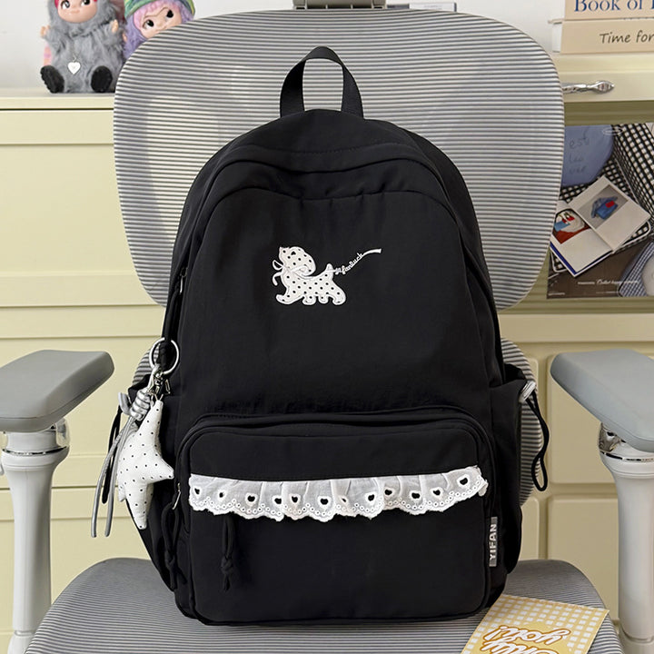 Stylish Embroidered Animal-Themed Backpack Kalsten