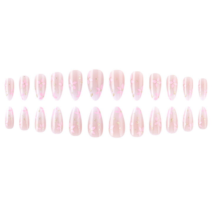 Decorative Floral Press-On Nail Set Kalsten