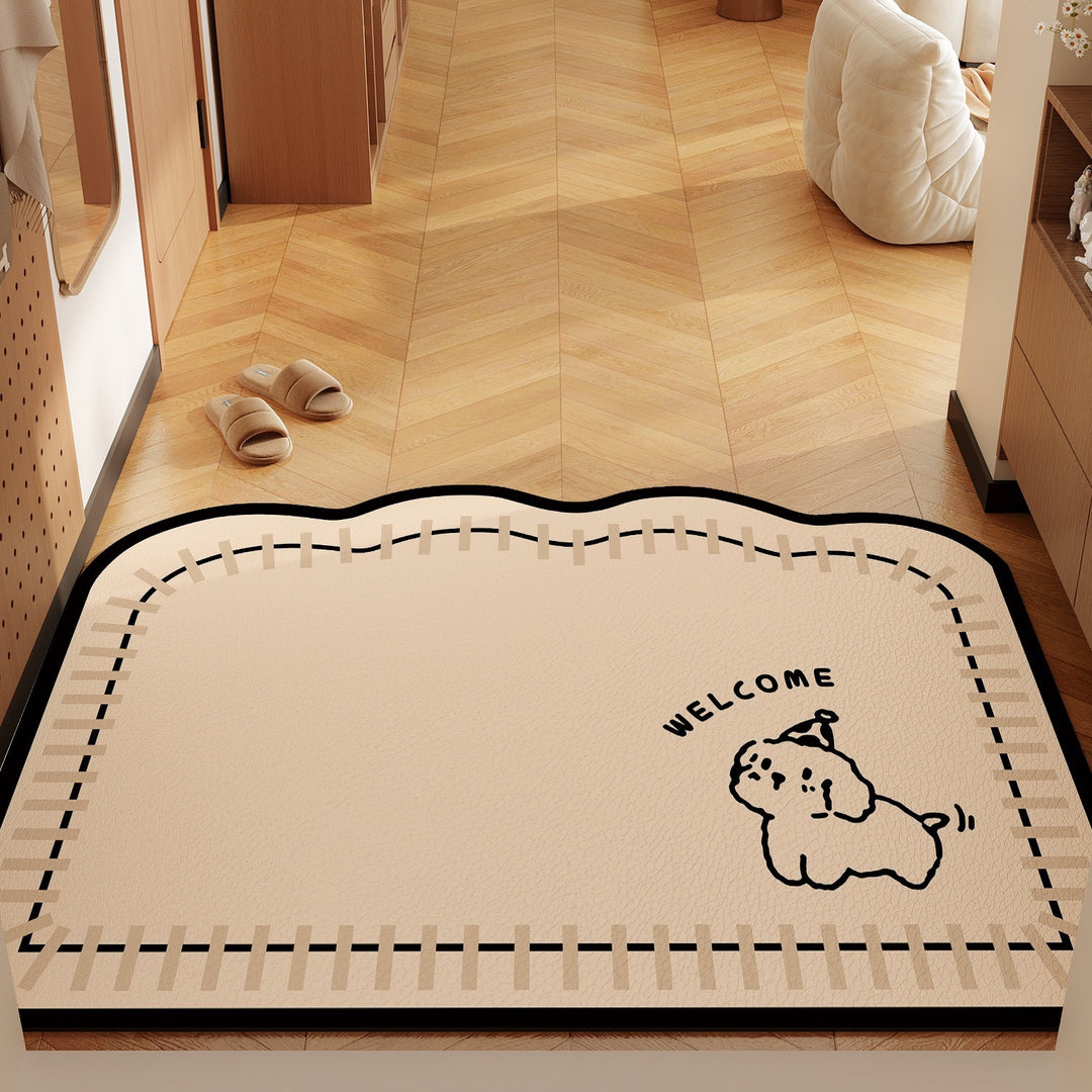 Playful Bunny-Themed Mat