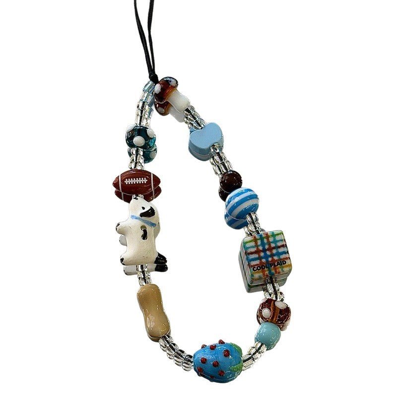 Handcrafted Beaded Charm Lanyard Kalsten