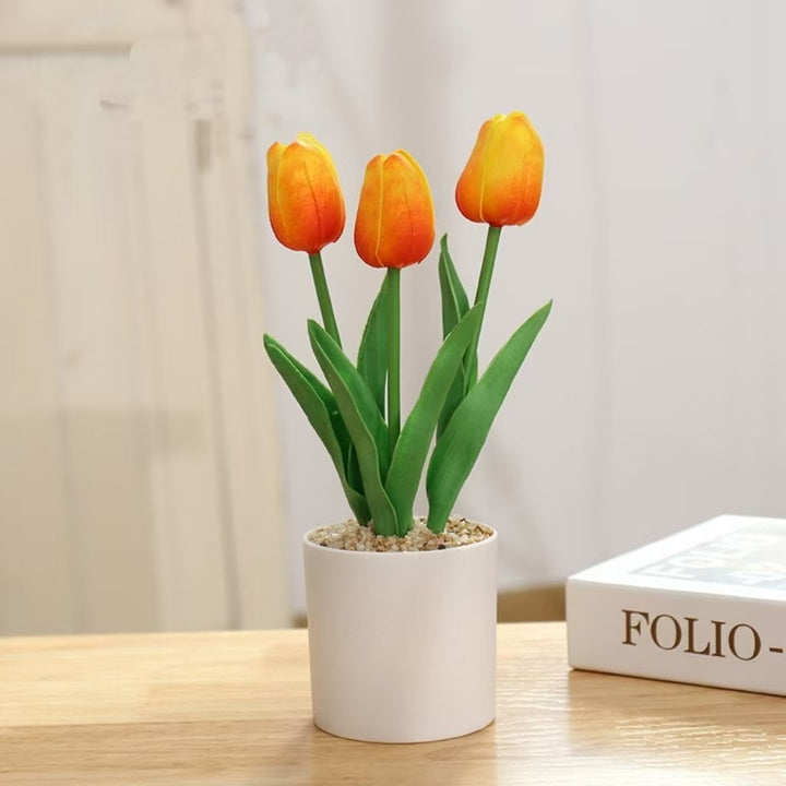 Realistic Tulip Flower Arrangement