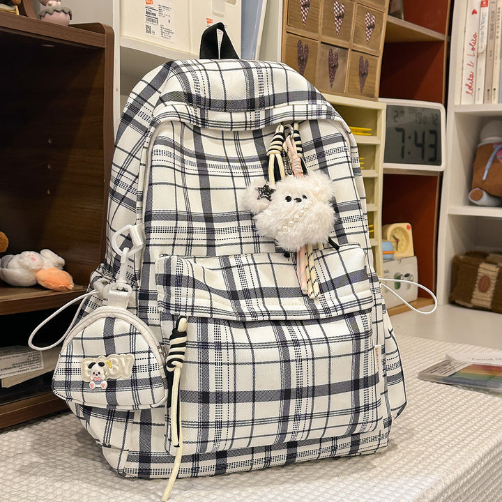 Playful Plaid Design School Backpack Kalsten