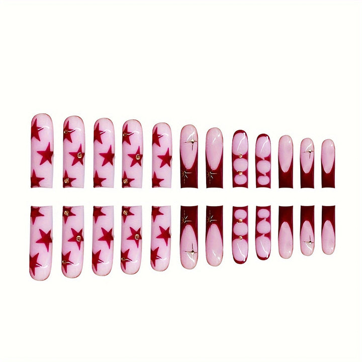 Star-Accent Press-On Nail Art Kalsten