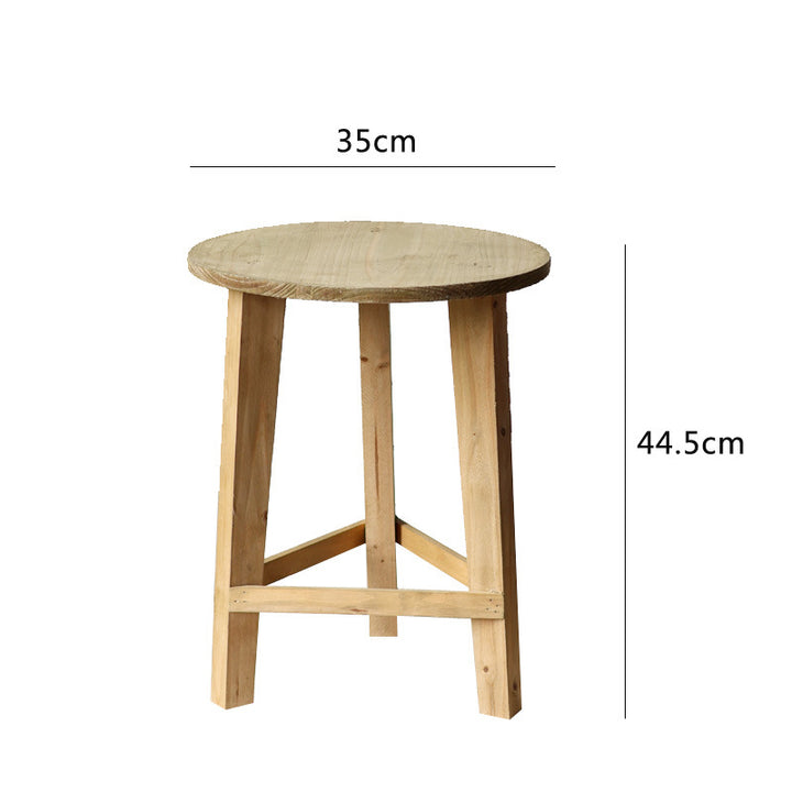 Rustic side table made of solid wood Kalsten
