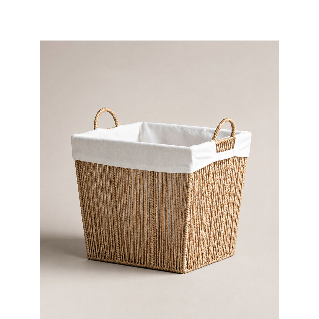 Decorative storage basket with fabric insert Kalsten