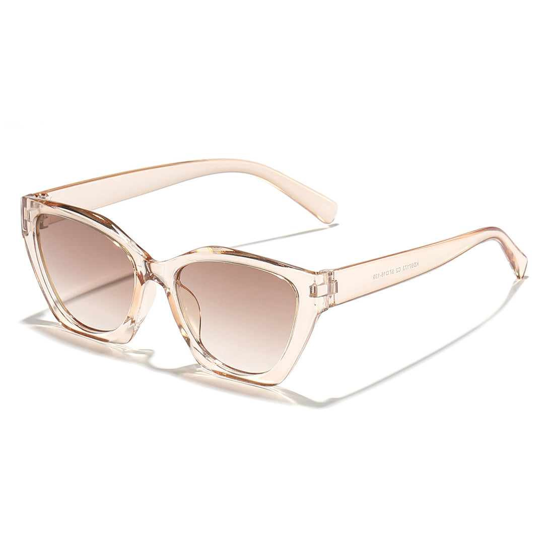 Women's geometric sunglasses with modern, hypoallergenic plastic frame Kalsten