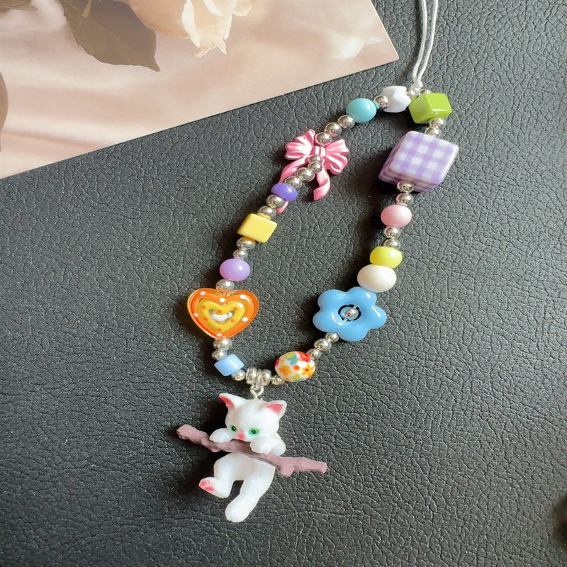 Playful Beaded Phone Charm Lanyard Kalsten