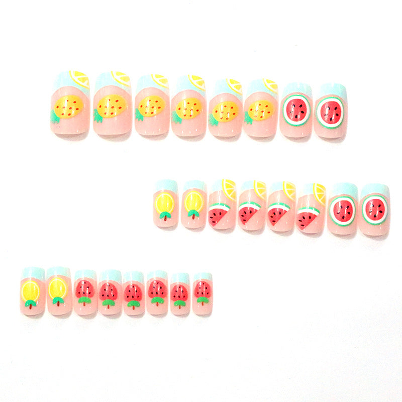 Fun Fruit-Themed Acrylic Nail Art Kalsten