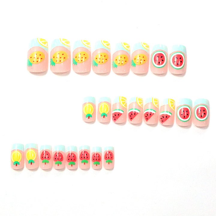 Fun Fruit-Themed Acrylic Nail Art Kalsten