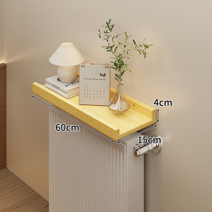 Long Slim Radiator Top Shelf Tray with Raised Edge and Heat‑Resistant Surface