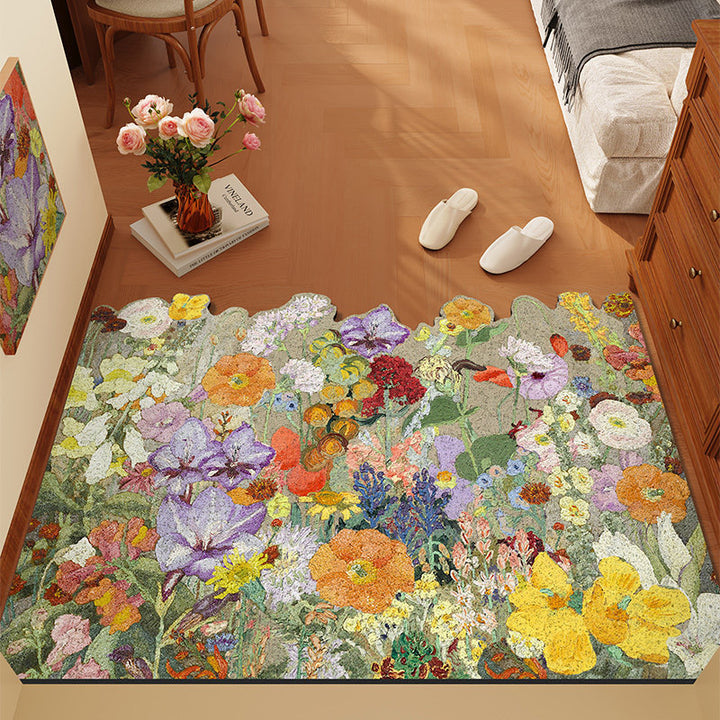Floral Themed Area Rug